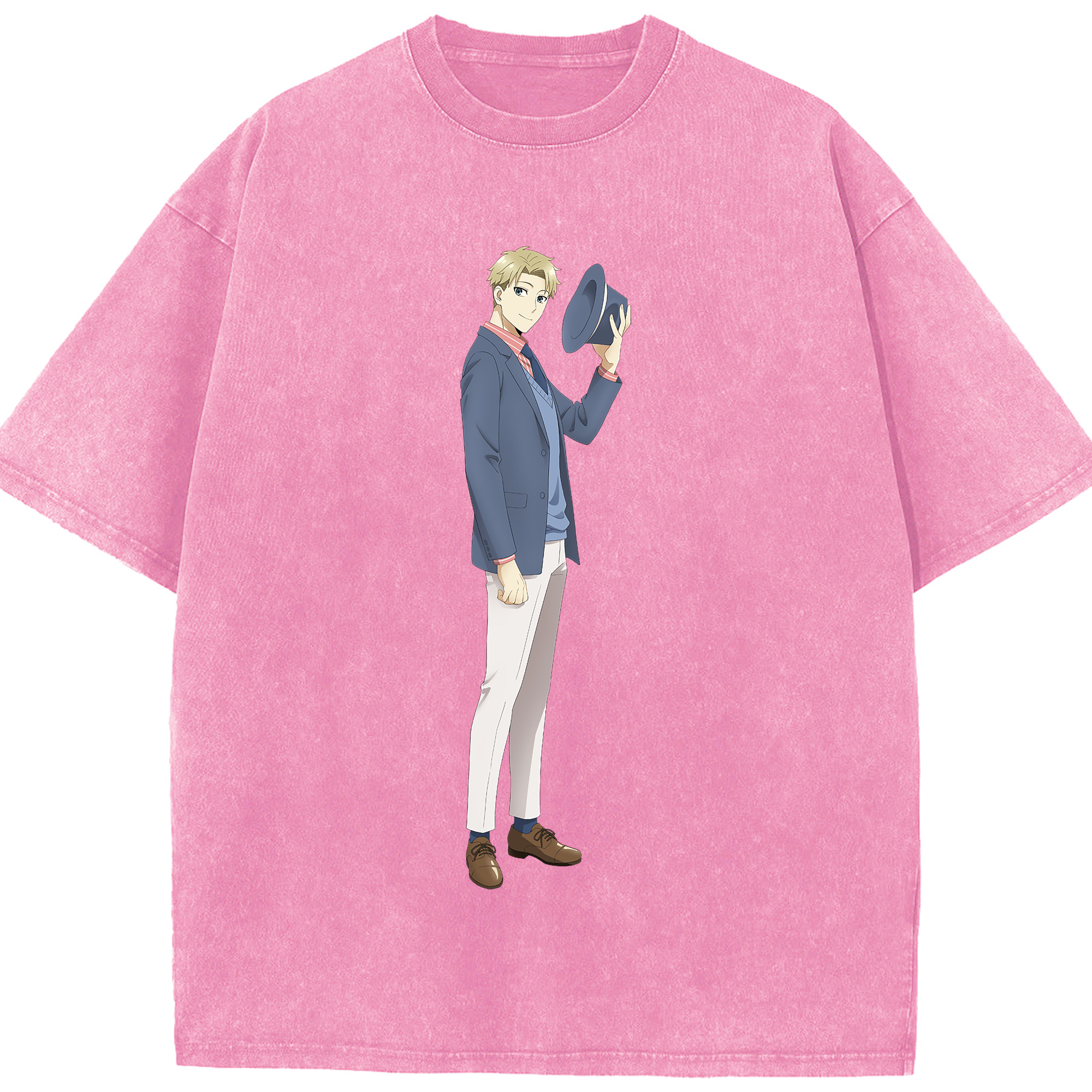 （画像用） SPY×FAMILY间谍家家酒 綿100% ヴィンテージ風 半袖Tシャツ（フロントプリント）